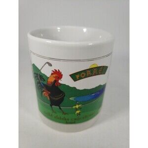 Wild Chicks Experience Coffee Mug Kauai Hawaii Chickens Forre Golf Collectible